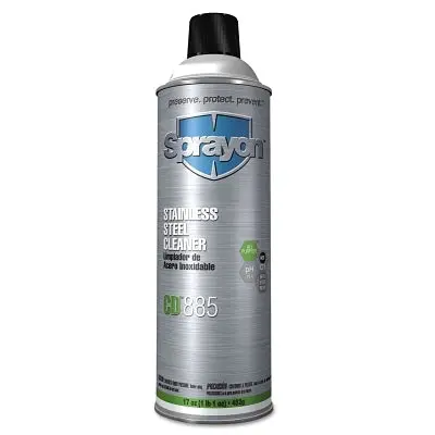 Cd885 Stainless Steel Cleaner, 17 Oz, Aerosol Can, Lemon Scent 1