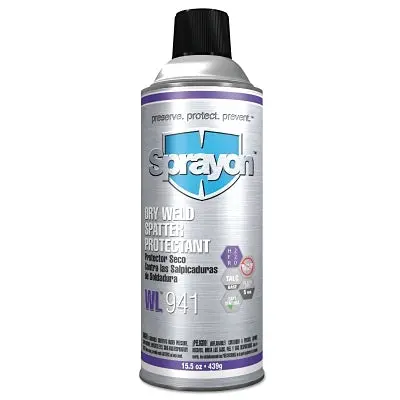 Dry Weld Spatter Protectants, 15.5 Oz Aerosol Can, Powder Spray, White 1