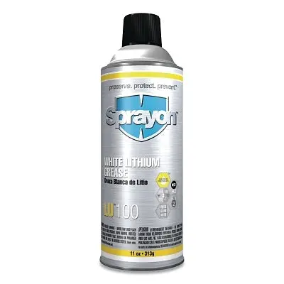 Lu100 White Lithium Grease, 11 Oz Fill, 16 Oz Container, Aerosol Can 1