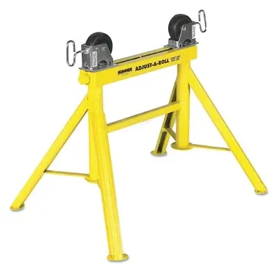 Lo Adjust-A-Roll Stands, 2,000 Lb Cap., 1/2 In-36 In Pipe, 24 In H 1