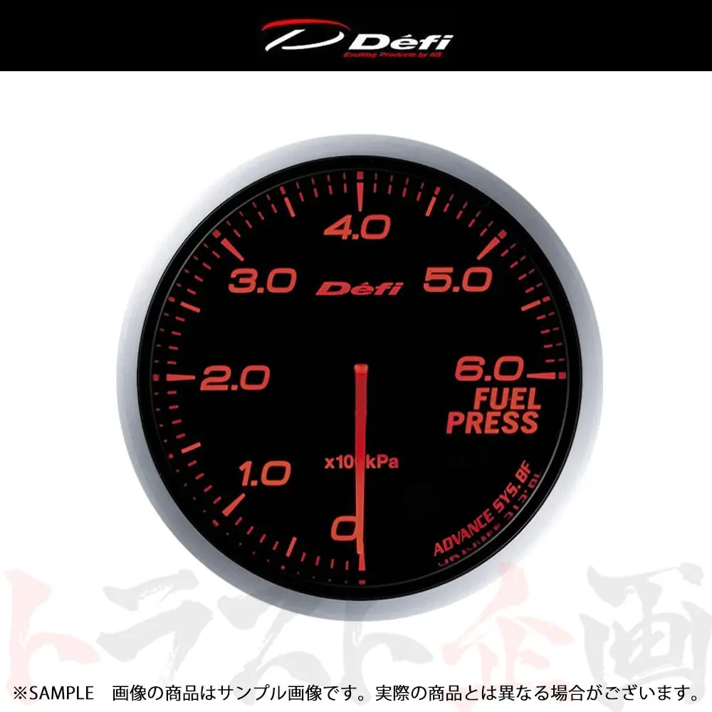 Defi デフィ Defi-Link アドバンス Bf 60Φ 燃圧計/フューエルプレス  0Kpa〜600Kpa アンバーレッド  Df10302 ##591161072 1
