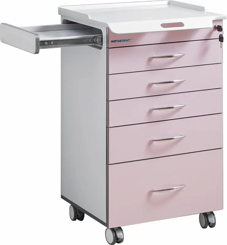 Dental Cabinet Trolley For Instrument Storage Surgery With 5 Drawers 1