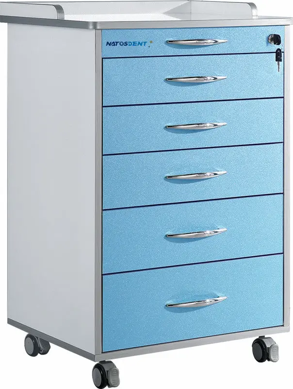 Dental Clinic Cabinet Waterproof Anti-Oxidation Dental Cart 5 Drawers 1