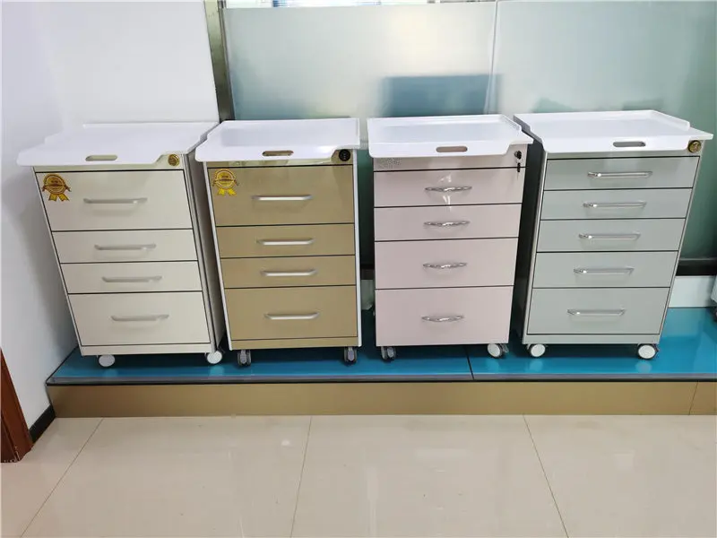 Anti-Static Hospital / Dentist Cabinet, Anti-Rust Mobile Medical Trolley 1