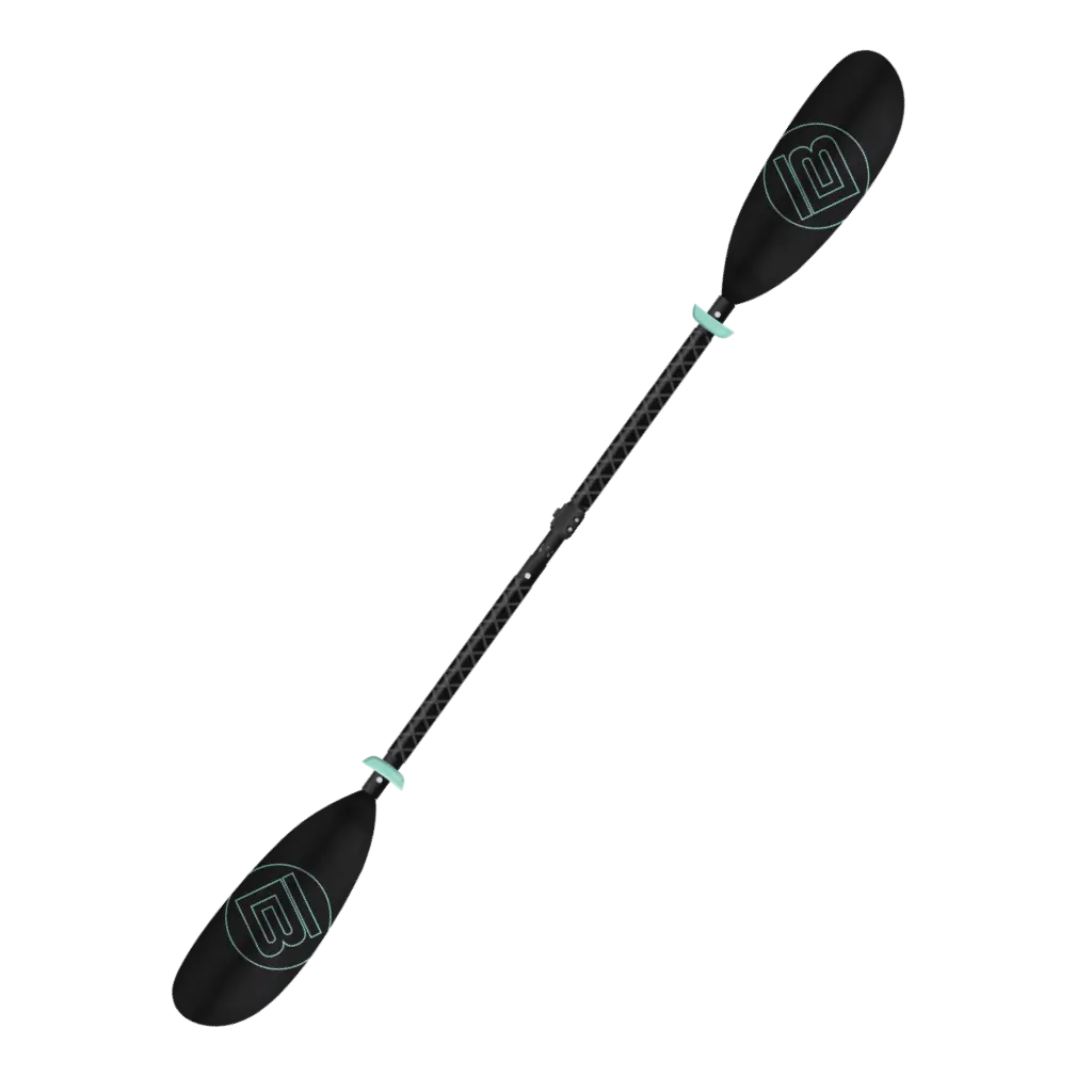 5-Piece Kids Adjustable Fiberglass Kayak Paddle Black 1