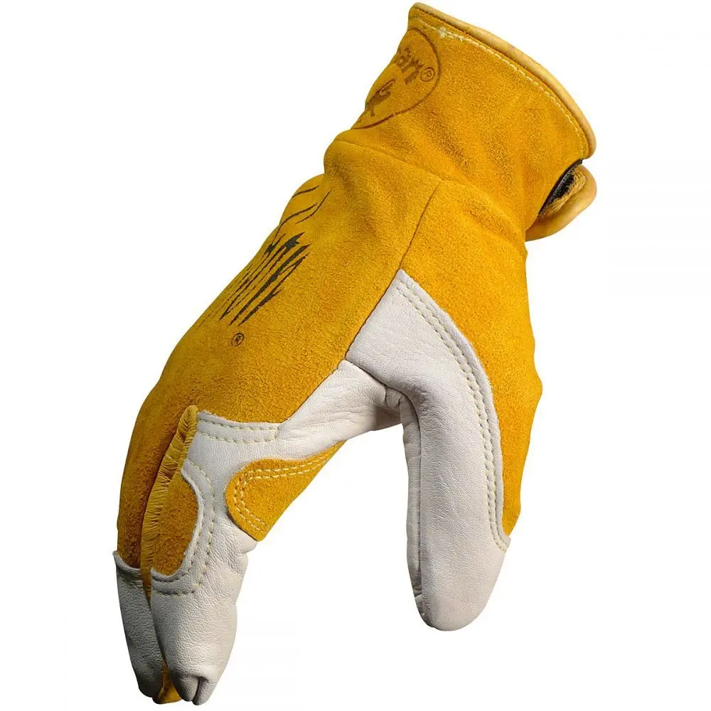 Caiman 1828 Medium Cow Grain Unlined Tig/Mig Welding Gloves 1