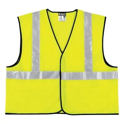 Class Ii Economy Safety Vest, Solid, X-Large, Lime 1