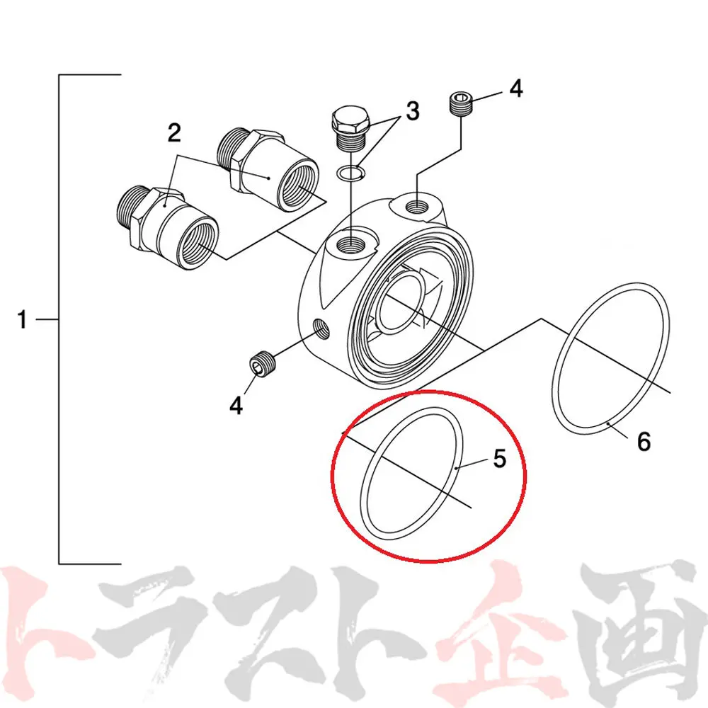 ◆ 即納 Trust オイルブロック用 Oリング 56パイ #618122054 2