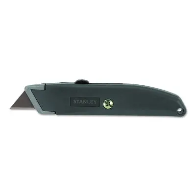 Homeowner's Retractable Utility Knives, 8.2 In, Retractable Steel Blade, Metal, Gray 1