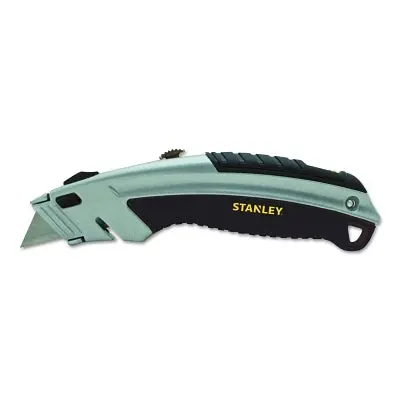 Instant Change Utility Knife, 8-1/2 In L, Retractable Steel Blade, Gray 1