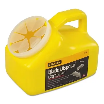 Blade Disposal Container, High Impact/Puncture Resistant Plastic 1