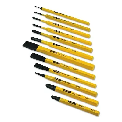 12 Pc Cold Chisel And Punch Set, 3 Cold Chisels, 9 Punches 1