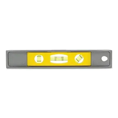 Torpedo Magnetic Level, 9 In, 3 Vials, Cast Aluminum 1