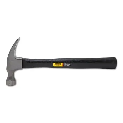Wood Handle Nail Hammer, High Carbon Steel, Hickory, 12-3/4 In L, 16 Oz 1