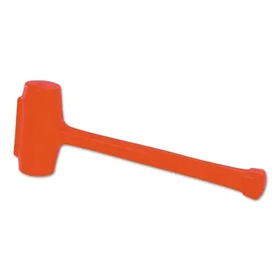 Compo-Cast Soft-Face Sledge Hammer, 5 Lb Head, 2-3/4 In Dia Face, 19-5/8 In Oal, Orange 1
