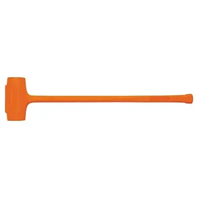 Compo-Cast Soft-Face Sledge Hammer, 11.5 Lb Head, 3-1/2 In Dia Face, 36-1/8 In Oal, Orange 1