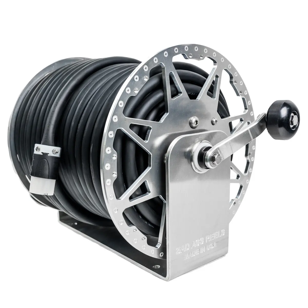 Badassreels American Force Extension Cord Reel Black 1