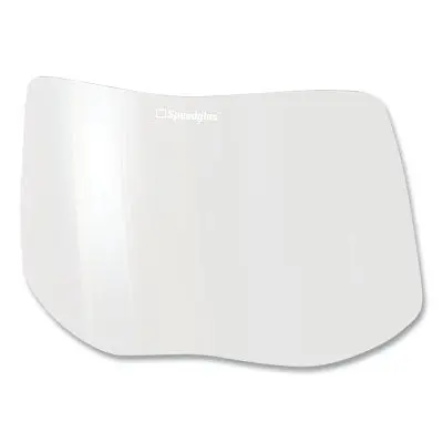 Speedglas™ 9100 Series Replacement Part, Protection Plate, Scratch Resistant, Clear, 6-3/8 X 3-3/4, Polycarbonate 1