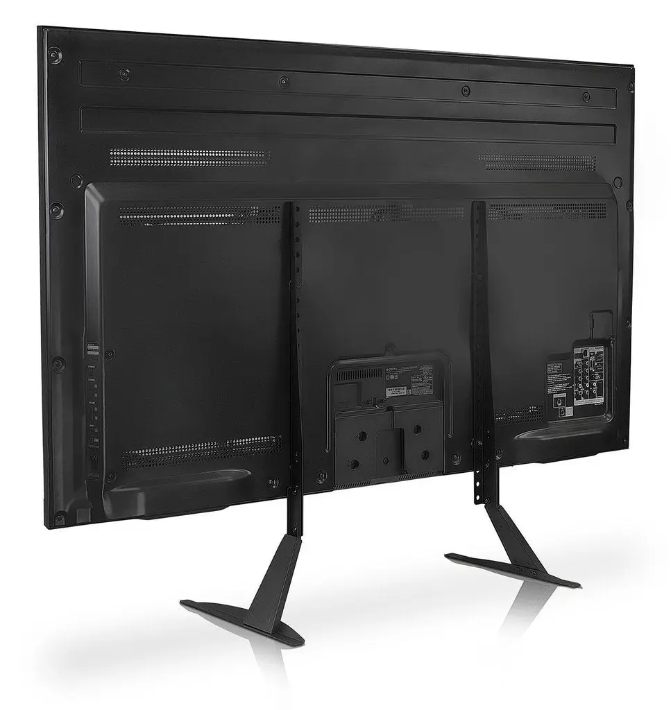 Universal Tv Stand Base, Table Top Pedestal Mount Fits 32 37 40 42 47 50 55 60 Inch Lcd Led Plasma Tvs, 110 Lb Capacity (Rs201) 1