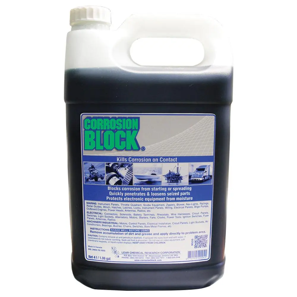 Corrosion Block Liquid 4-Liter Refill - Non-Hazmat, Non-Flammable  Non-Toxic [20004] 1