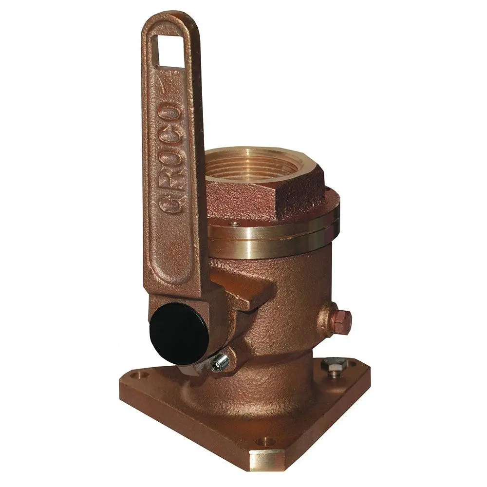 Groco 3/4" Bronze Flanged Full Flow Seacock [Bv-750] 1
