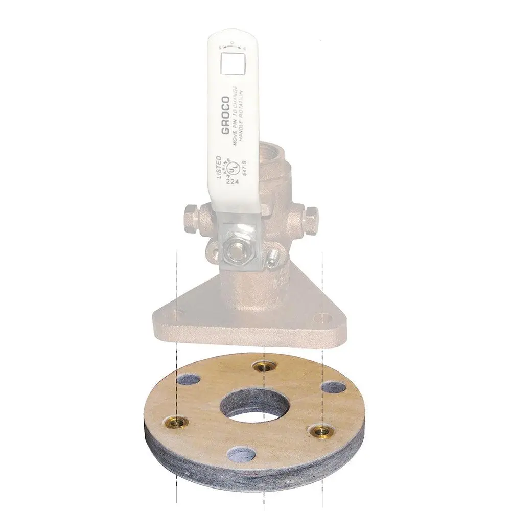 Groco Backing Block F/3/4"  1" Seacocks [Bb-1] 1