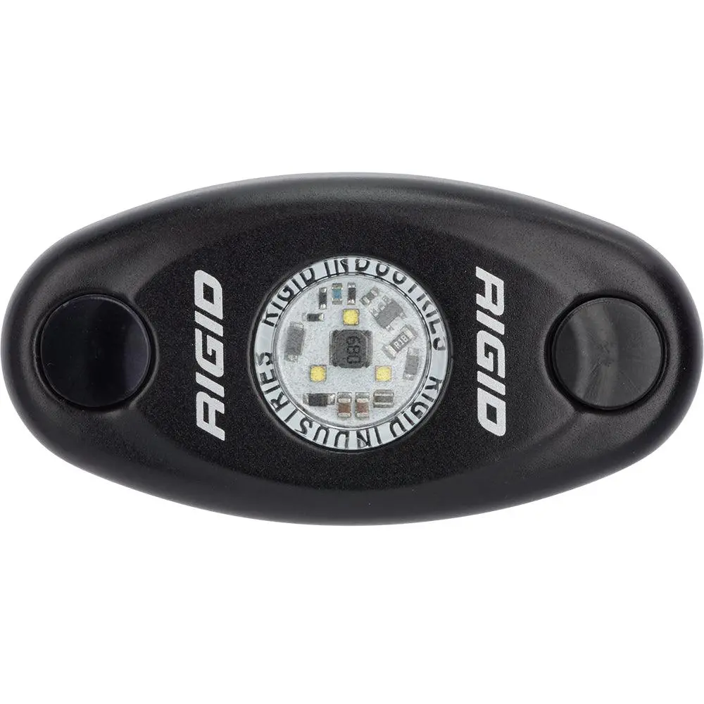 Rigid Industries A-Series Black Low Power Led Light - Single - Cool White [480033] 1
