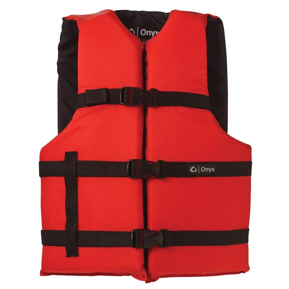 Onyx Nylon General Purpose Life Jacket - Adult Oversize - Red [103000-100-005-12] 1