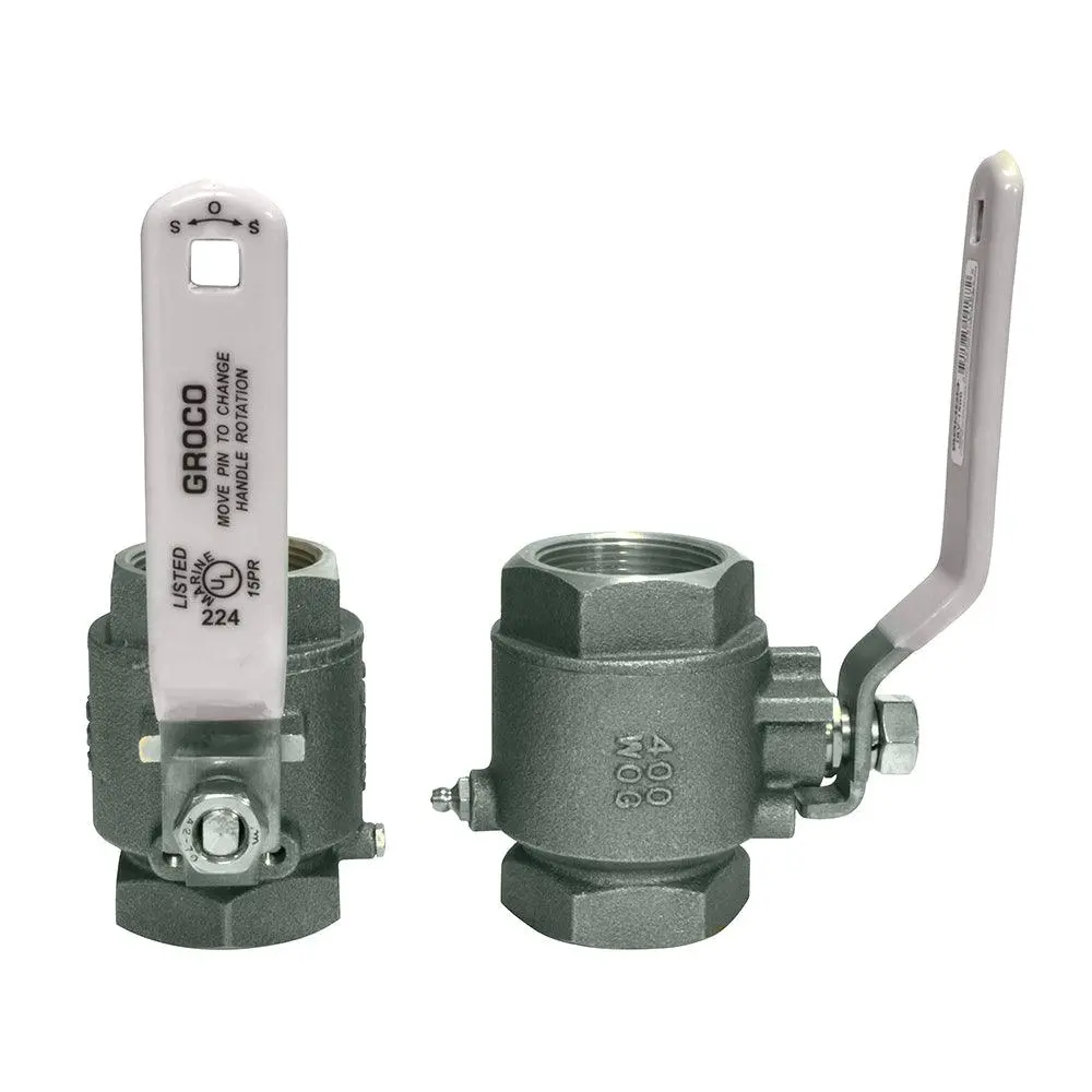 Groco 1/4" Npt #316 Stainless Steel In-Line Ball Valve [Ibv-250-S] 1