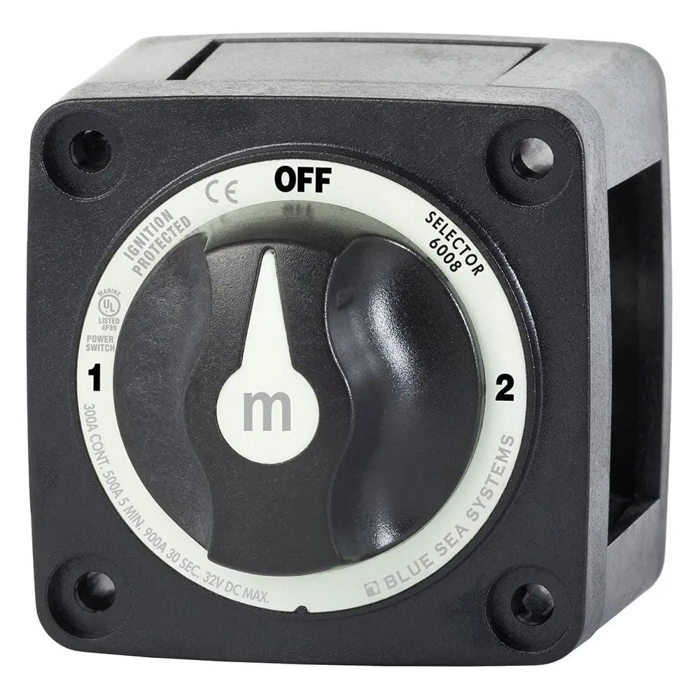 Blue Sea 6008200 M-Series Selector 3 Position Battery Switch - Black [6008200] 1