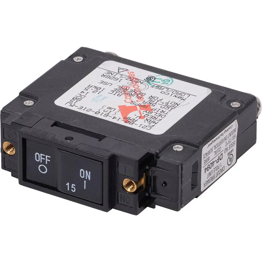 Blue Sea 7442 Ul-489 Circuit Breaker - 15A Flat Rocker [7442] 1