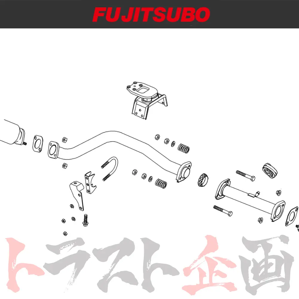 Fujitsubo フロント パイプ 50.8Φ カプチーノ Ea11r/Ea21r ##759141052 1