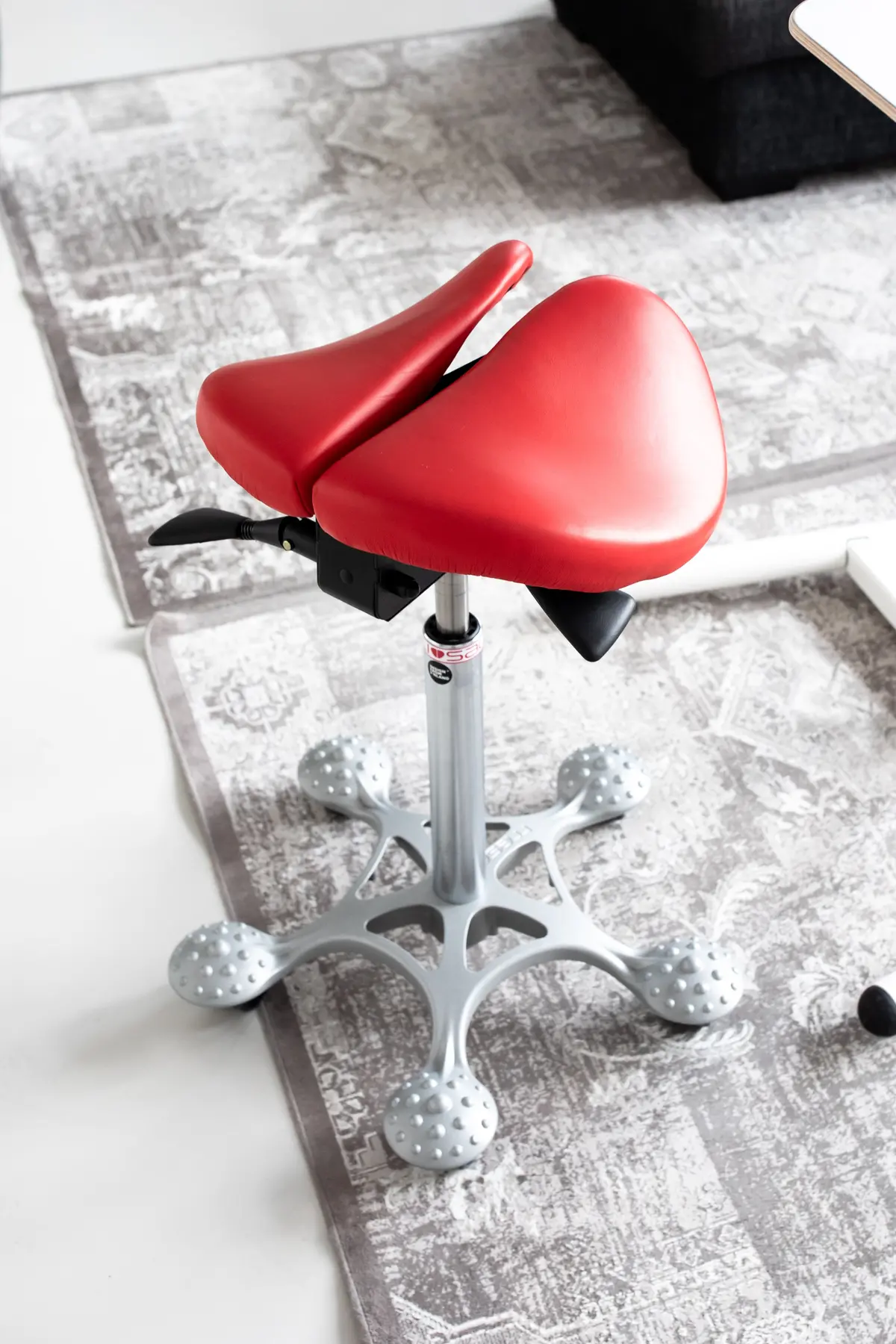 Salli Sway Ergonomic Gas Spring Two-Part Seat Saddle Chair Stool With Designer Base (Finland Brand) 1