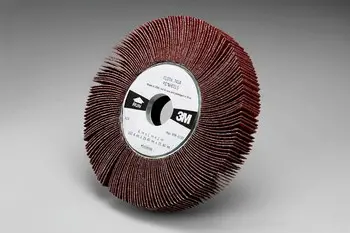 3M Cubitron 741A Coated Ceramic Flap Wheel 50 Grit 1 In Face Width - 6 In Diameter - 1 In Center Hole - 82770 1