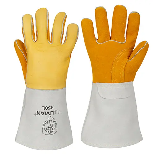 Tillman 850 Top Grain & Rough Side Out Top Grain Elkskin Stick Welding Glove 1