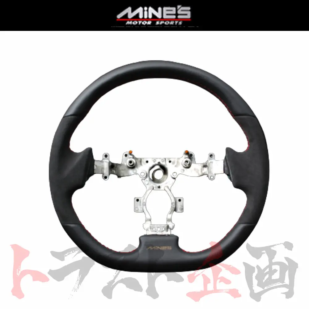 Mine's レザーステアリング Ｄ型 レッドステッチ Gt-R R35 ##875111033 1