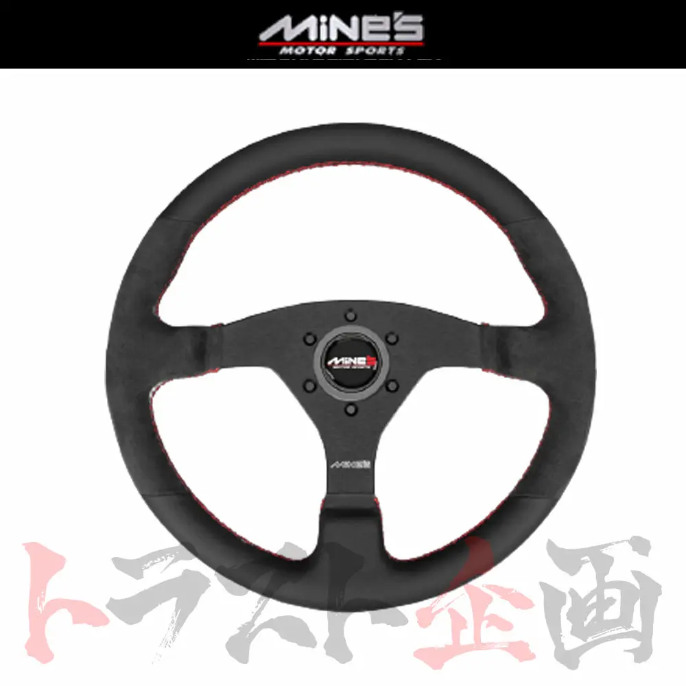 Mine's R-S レザーステアリング 丸型 汎用 350Φ ##875111037 1