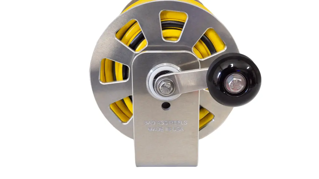 Badassreels Mini 8 Slot Extension Cord Reel. 1