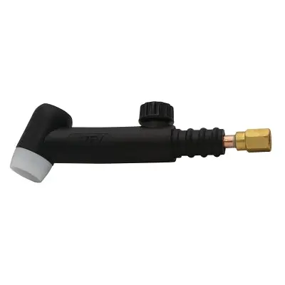Tig Torch Assembly, Air Cooled, 150 A, Flex With Valve, 60°, For 17, 17Fmt Torches, Component Style 1
