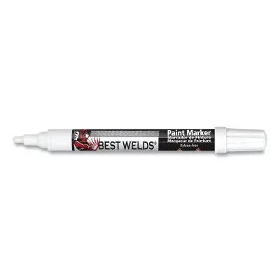 Paint Marker, Reversible Bullet/Bullet Tip, White 1