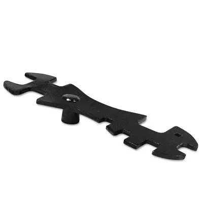 Tank Wrench, Steel, 8-1/2 In Opening, For Regulators/Torches/Acetylene Cylinders, Steel 1