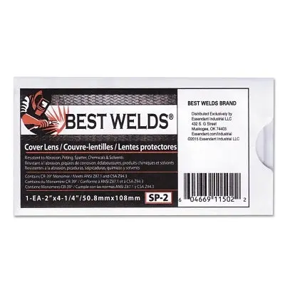 Cover Lens, Scratch/Static Resistant, 4-1/4 In X 2 In, 100% Cr-39 Plastic 1
