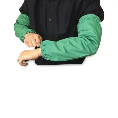 Fr Sateen Sleeves, 18 In L, Green 1