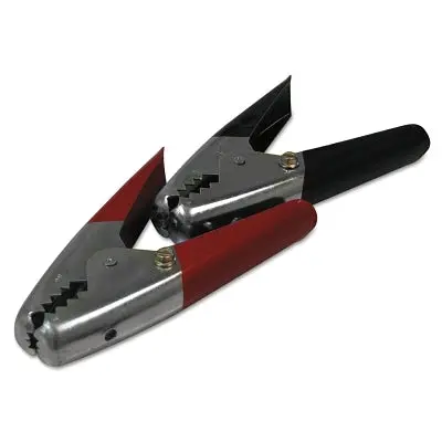 Battery Clamp, Vinyl-Insulated, 1 To 3/0 Awg, 600 A, 1-1/2 In Jaw, Black/Red 1