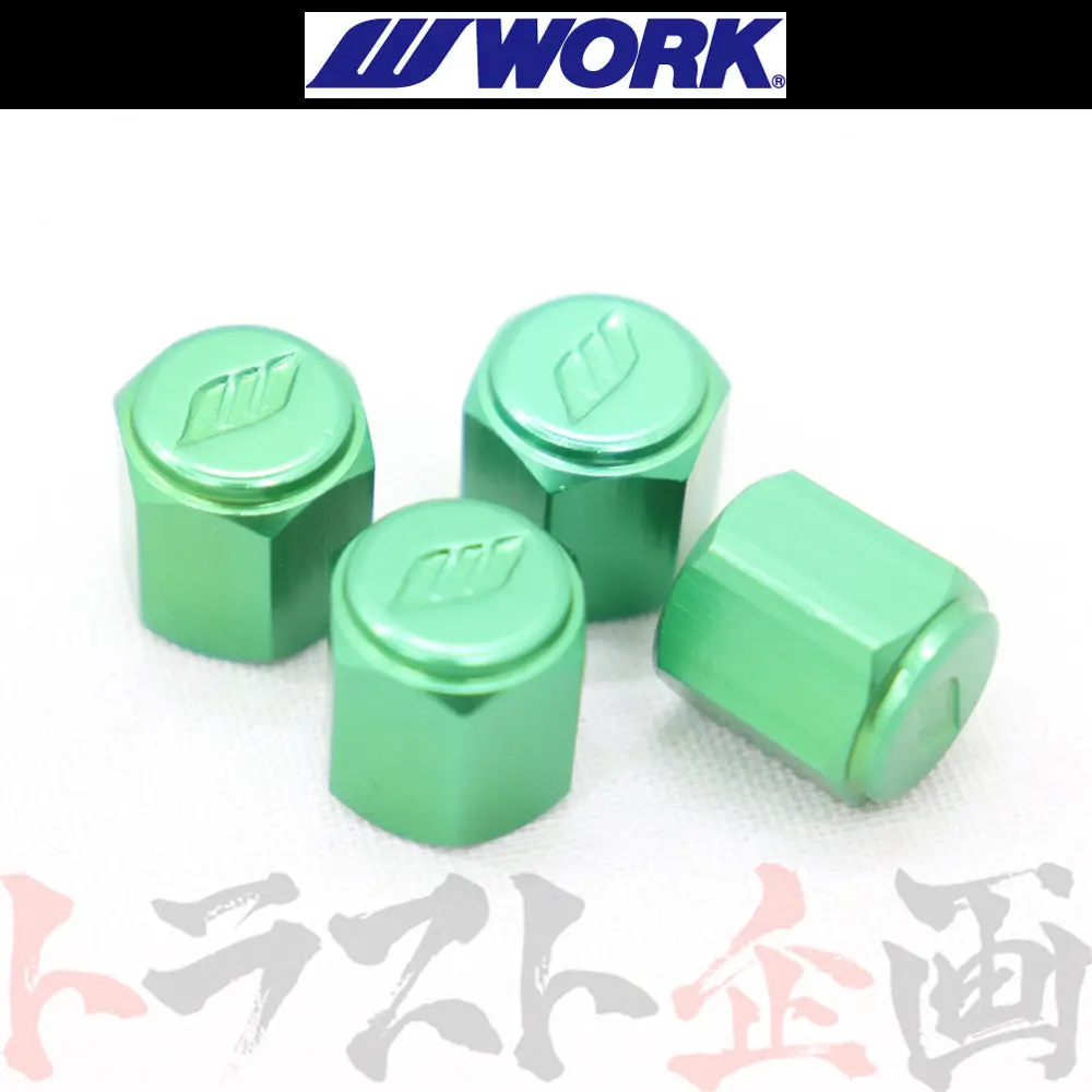 ◆ Work ワーク エア バルブ キャップ グリーン 緑 #979131060 1