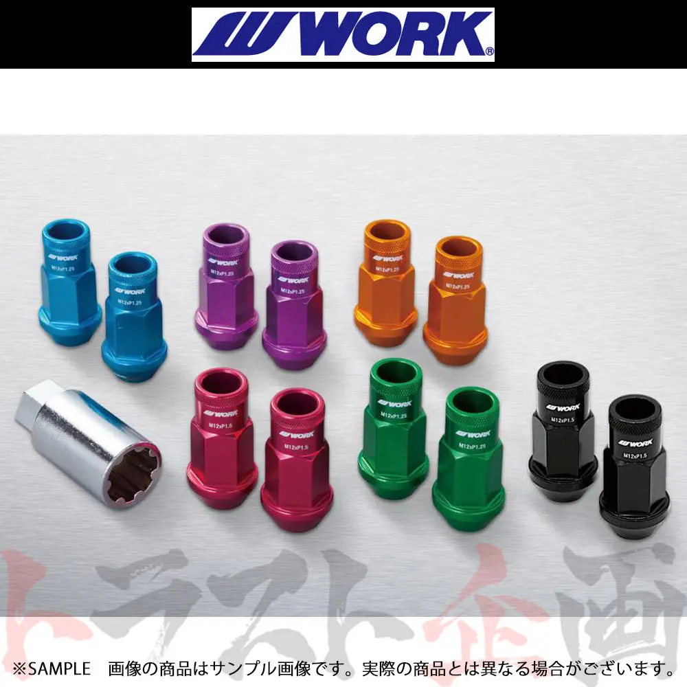Work ワーク 軽量 レーシングナット ブラック M12 X P1.5 ##979131076 1