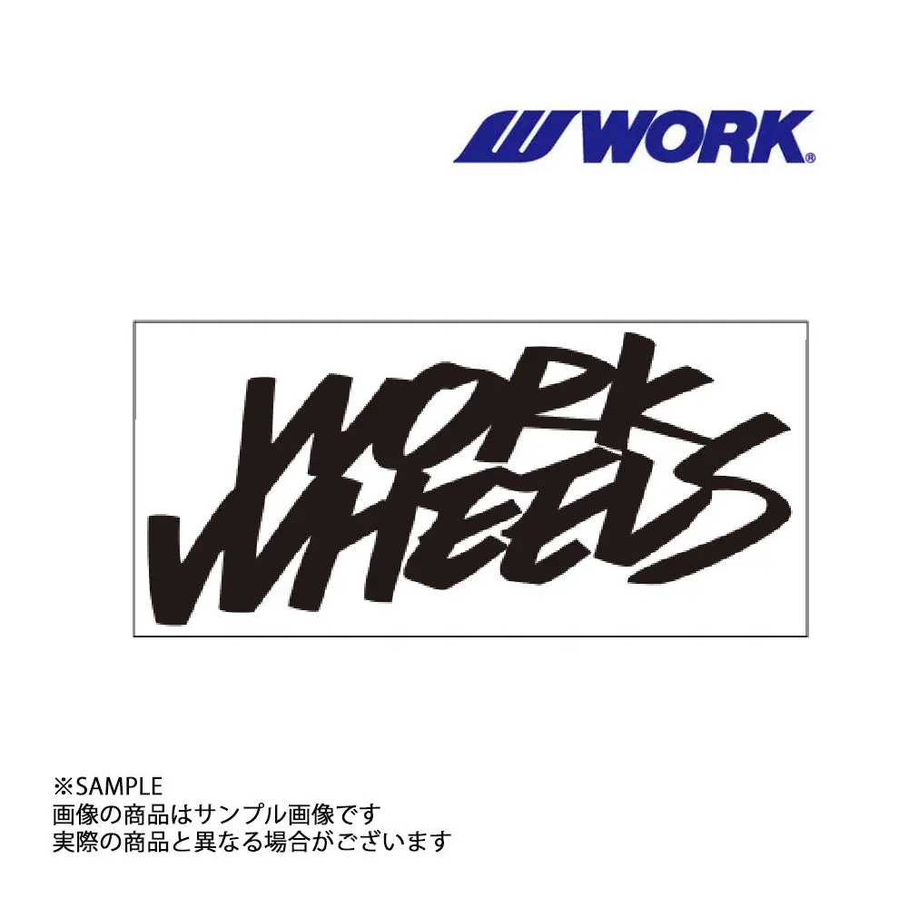 ◆ Work ワーク  Wheels ステッカー 2Line ブラック 黒 120Mm ##979191138 1