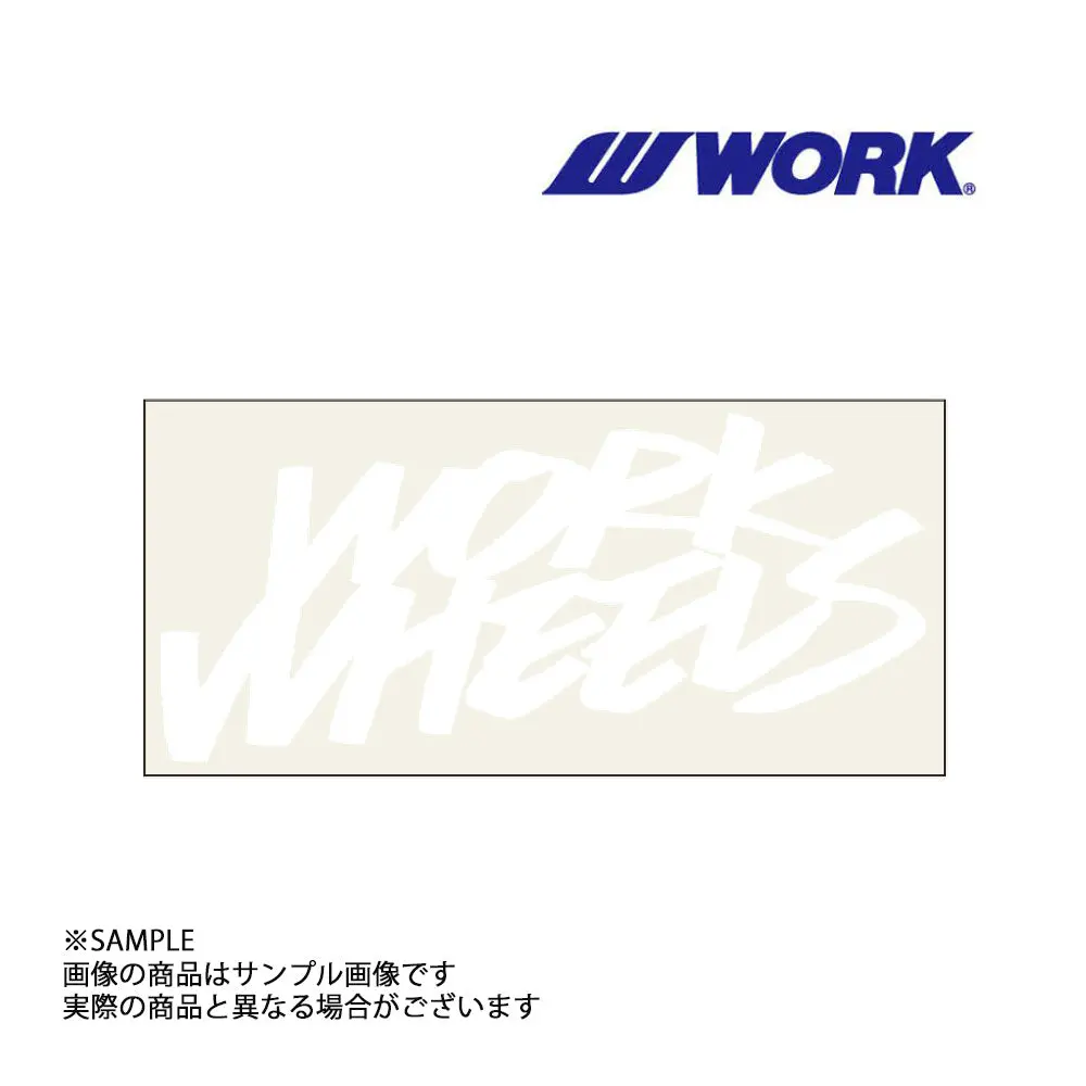 ◆ Work ワーク  Wheels ステッカー 2Line ホワイト 白 150Mm ##979191140 1
