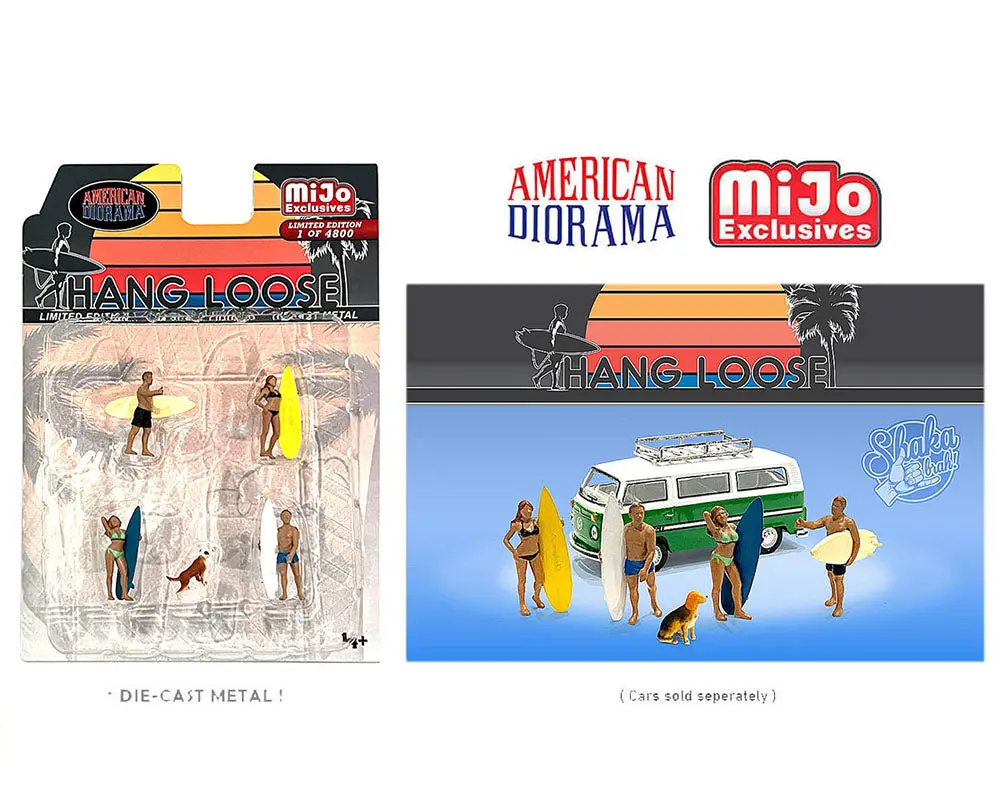 American Diorama 1/64 Figures Set - Hang Loose -  Mijo Exclusives 1