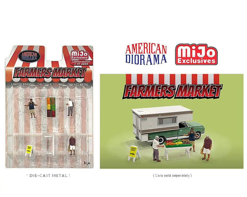American Diorama 1/64 Figures Set - Farmers Market -  Mijo Exclusives 1
